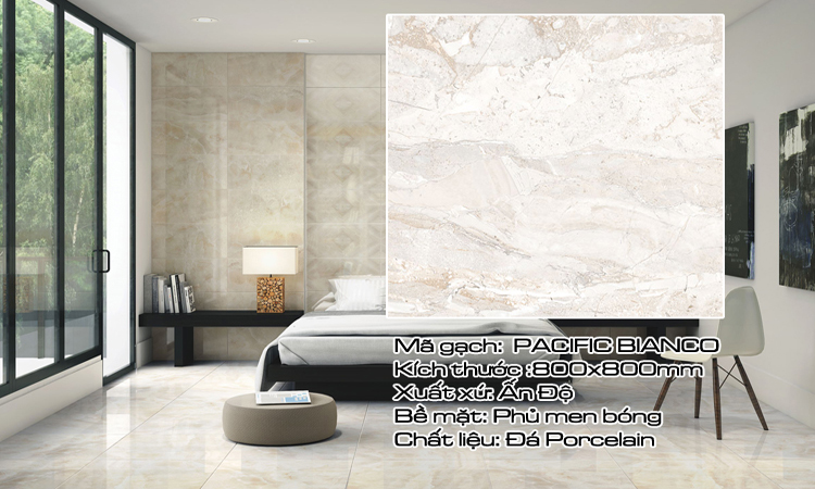 Gạch Lát Nền 80x80 PACIFICBIANCO