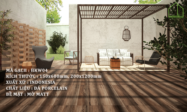 Gạch giả gỗ Indonesia HKW04