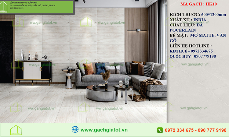 Gạch giả gỗ Ấn Độ HK10