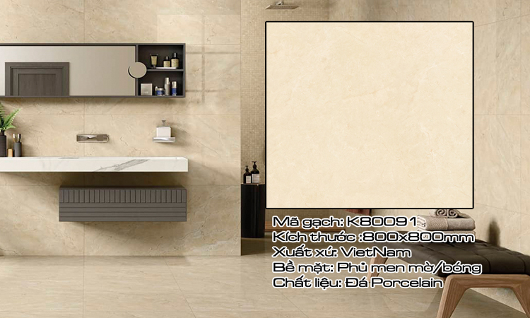 Gạch lát sàn 80x80 K80091