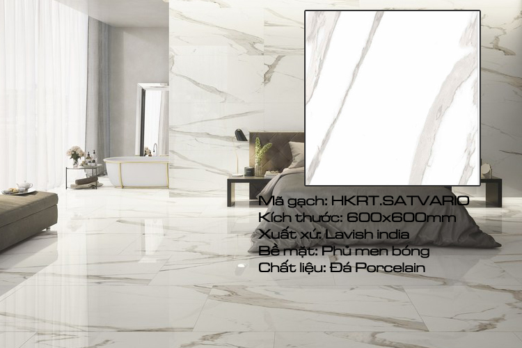 Gạch nhập khẩu 60x60 Ấn Độ  HKRT.SATVARIO