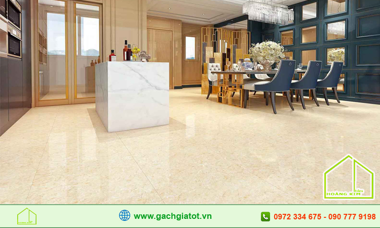 Gạch lát nền vân đá vàng